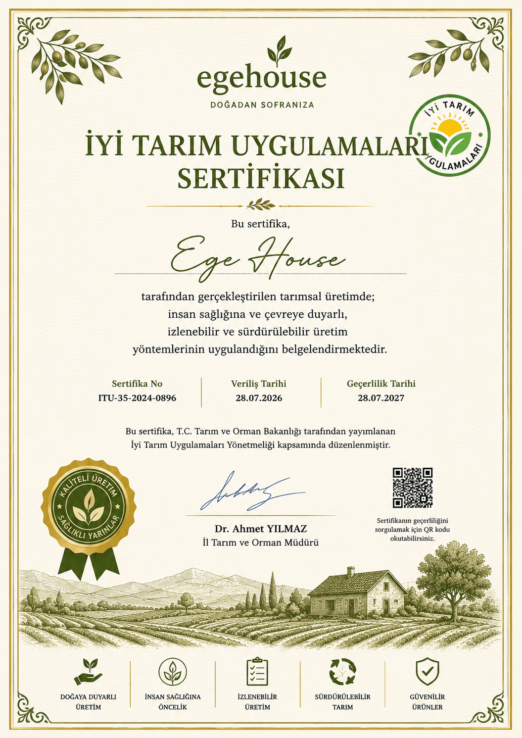 Sertifikalarımız