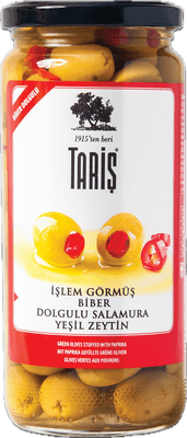 Tariş Biber Dolgulu Yeşil Zeytin 500 CC