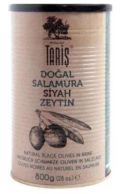 Tariş Doğal Salamura Siyah Zeytin 800 G
