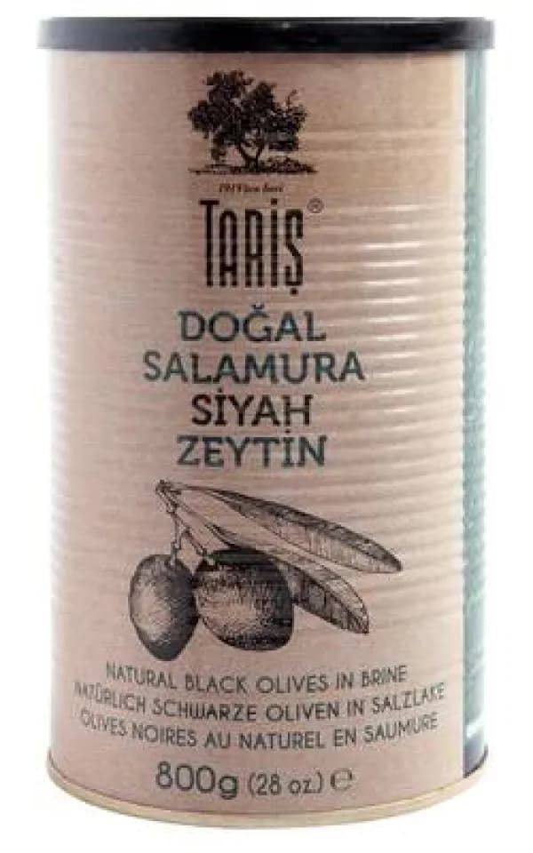 Tariş Doğal Salamura Siyah Zeytin 800 G