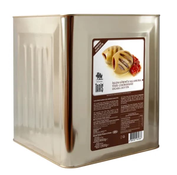 Tariş Salamura Yeşil Çekirdeksiz Izgara Zeytin 9 KG