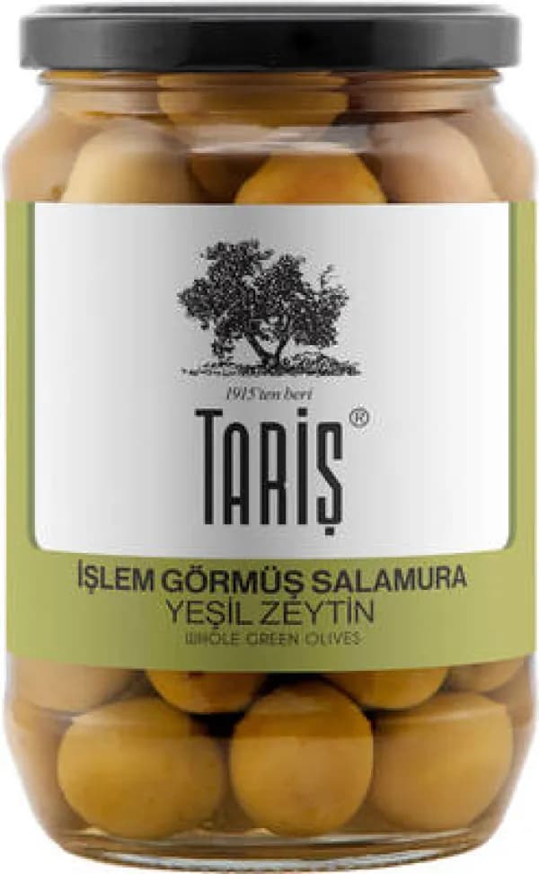 Tariş İşlem Görmüş Salamura Yeşil Zeytin 720 cc