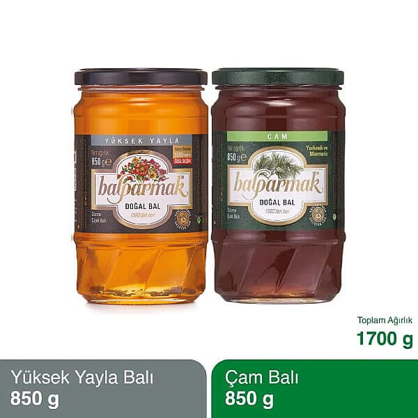 Balparmak 2'li Fırsat Paketi (Çam Balı 850 g ve Yüksek Yayla Çiçek Balı 850 g)