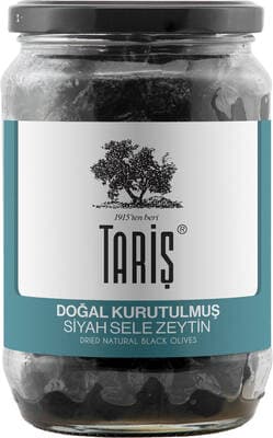 Tariş Doğal Kurutulmuş Siyah Sele Zeytin 720 CC